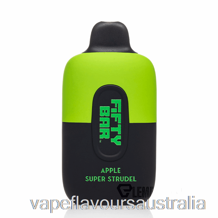 Vape Flavours Australia Fifty Bar 6500 Disposable Apple Super Strudel
